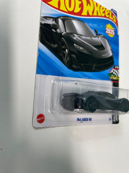 Hot Wheels 1/64 McLaren W1 Grey & Black - Damaged Box