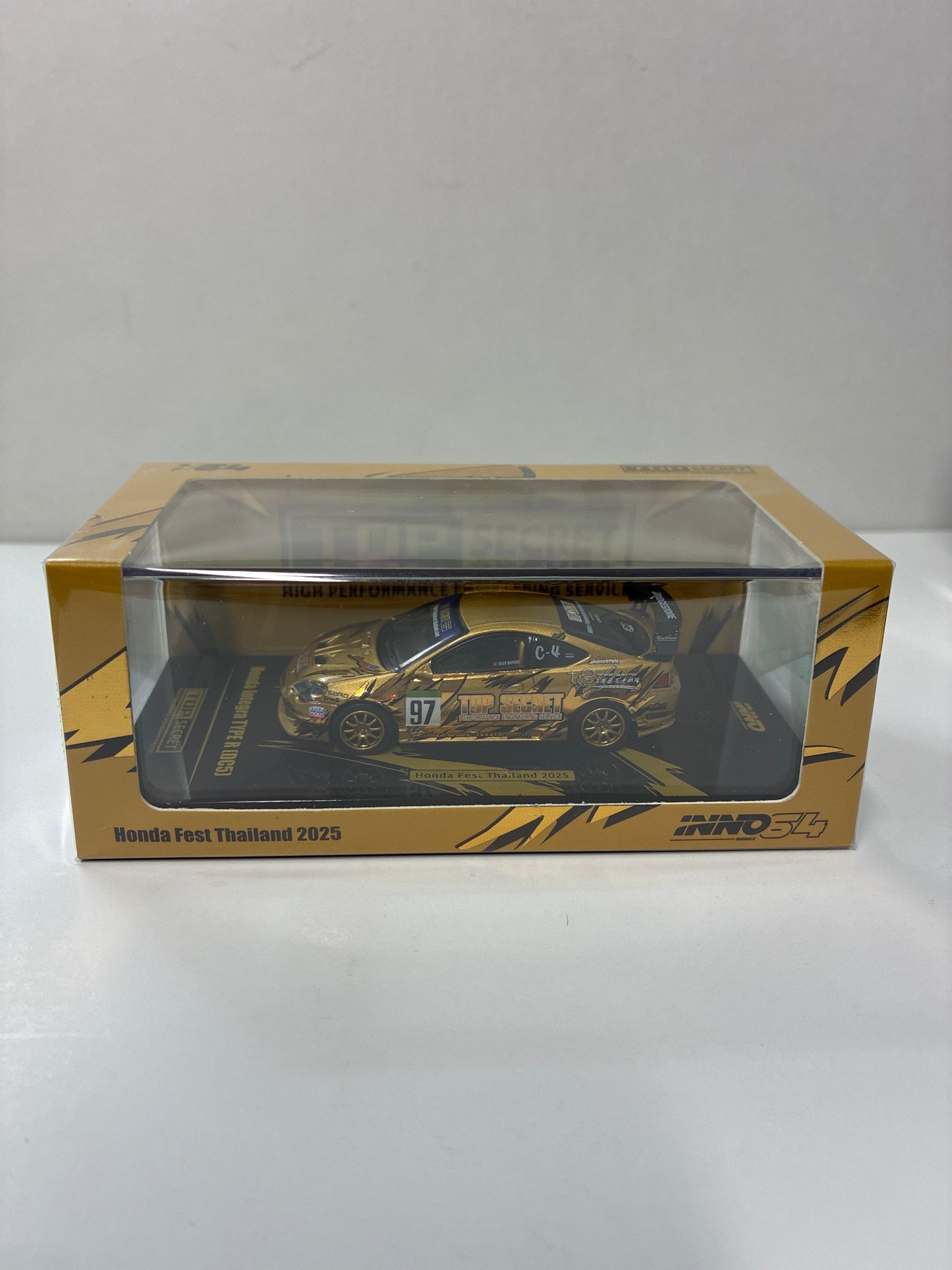 Inno64 1/64 Honda Fest Thailand 2025 Honda Integra Type R (DC5) Top Secret Thailand Gold - IN64-DC5TST-HFTH25