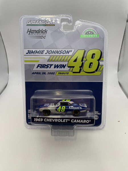 Greenlight 1/64 Hobby Exclusive Hendrick Motorsports Jimmie Johnson 1969 Chevrolet Camaro #48 Blue & Grey