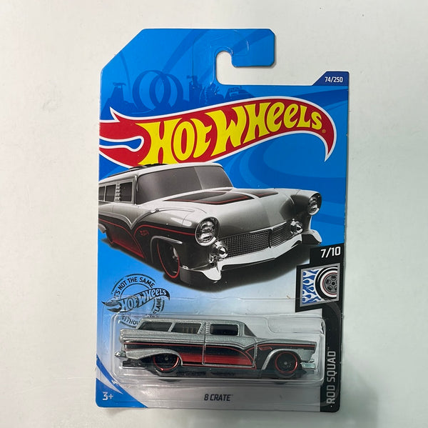 Hot Wheels 1/64 8 Crate Silver - Damaged Card