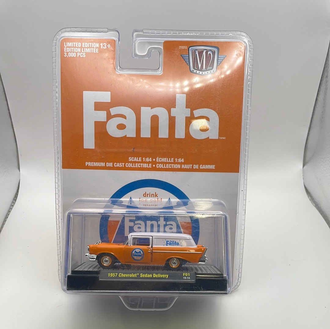 1/64 M2 Machines Fanta 1957 Chevrolet Sedan Delivery Orange