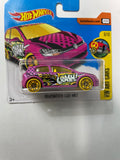 Hot Wheels 1/64 Volkswagen Golf MK7 Short Card Pink - Damaged Card