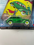 Hot Wheels 1/64 Pop Culture Action Comics #1 Action Sedan Green