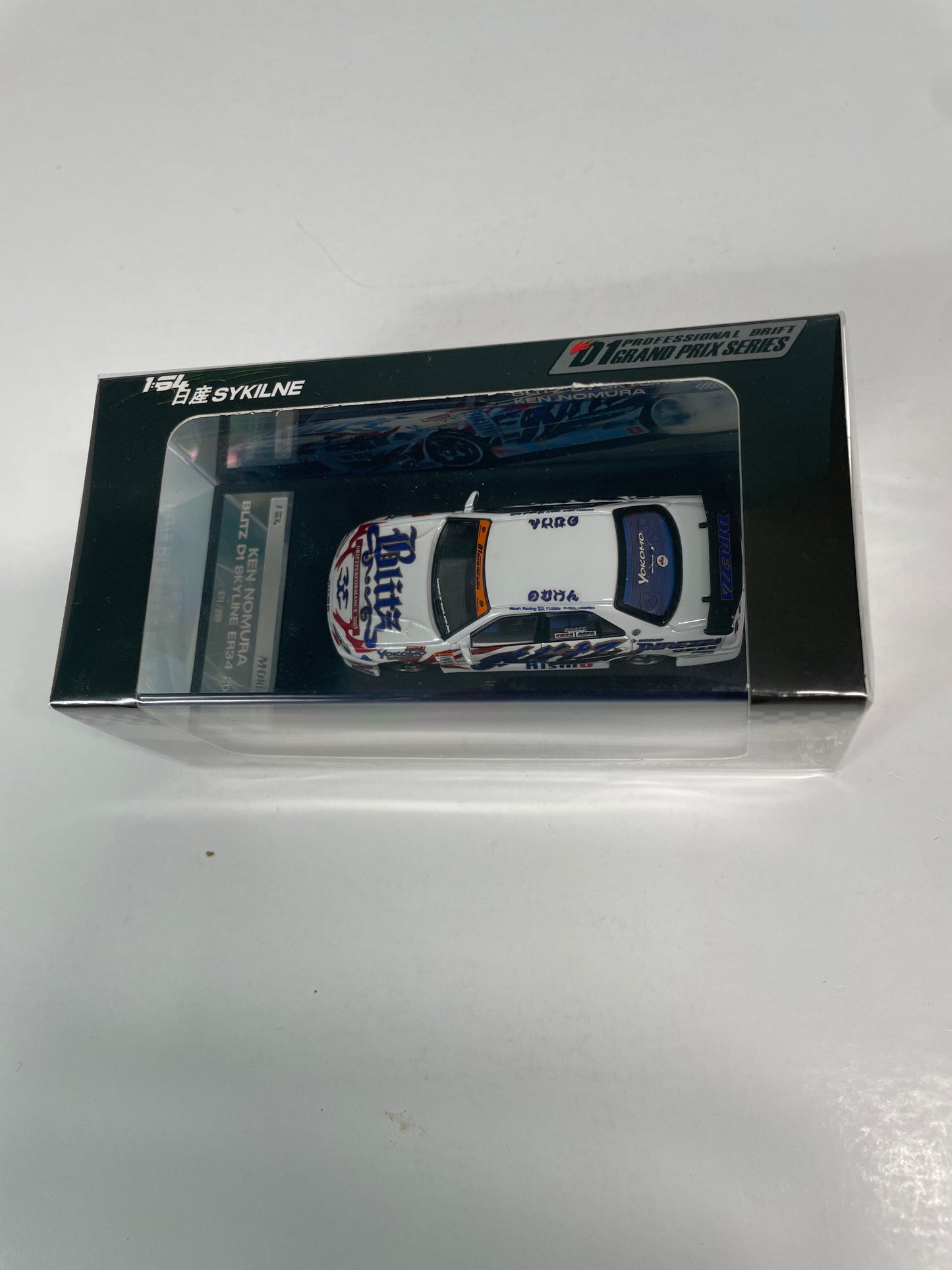 Mortal Model 1/64 Nissan Skyline Blitz D1 ER34 2005 White