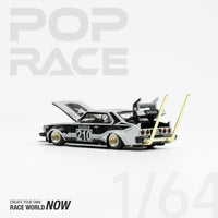 Pop Race 1/64 Nissan Skyline C210 Bosozoku Style Black