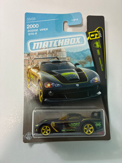 Matchbox 1/64 Super Cars Series 2000 Dodge Viper GTS-R Black - JJR54 - Damaged Box