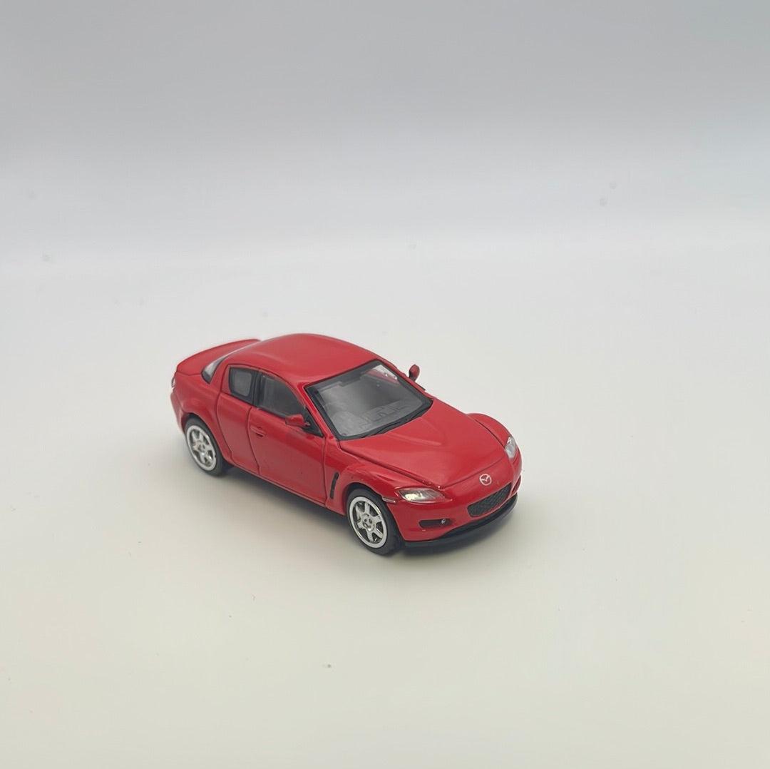 1/64 Unique Model Mazda RX-8 Red – Flipn Diecast