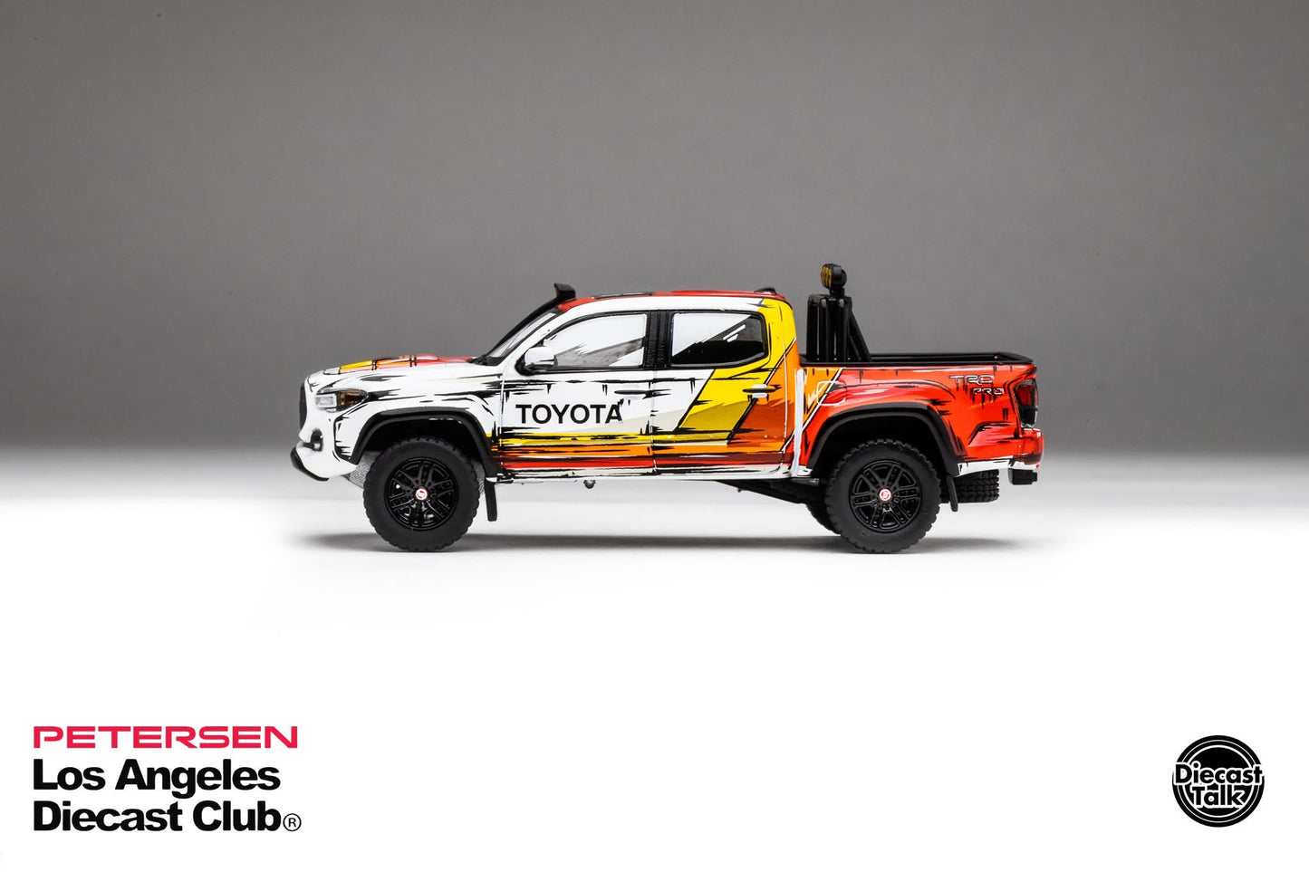 GCD 1/64 Los Angeles Diecast Club Exclusive Toyota Tacoma TRD PRO White & Red