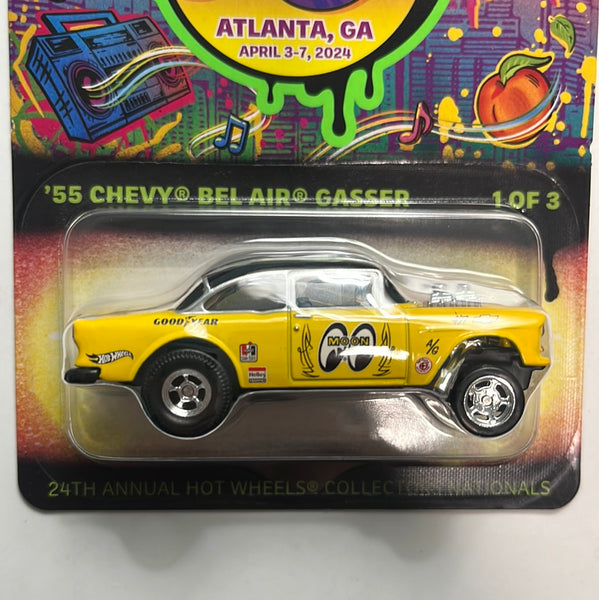 Hot Wheels 2024 Atlanta Convention '55 Chevy Bel Air Gasser Mooneyes –  Flipn Diecast