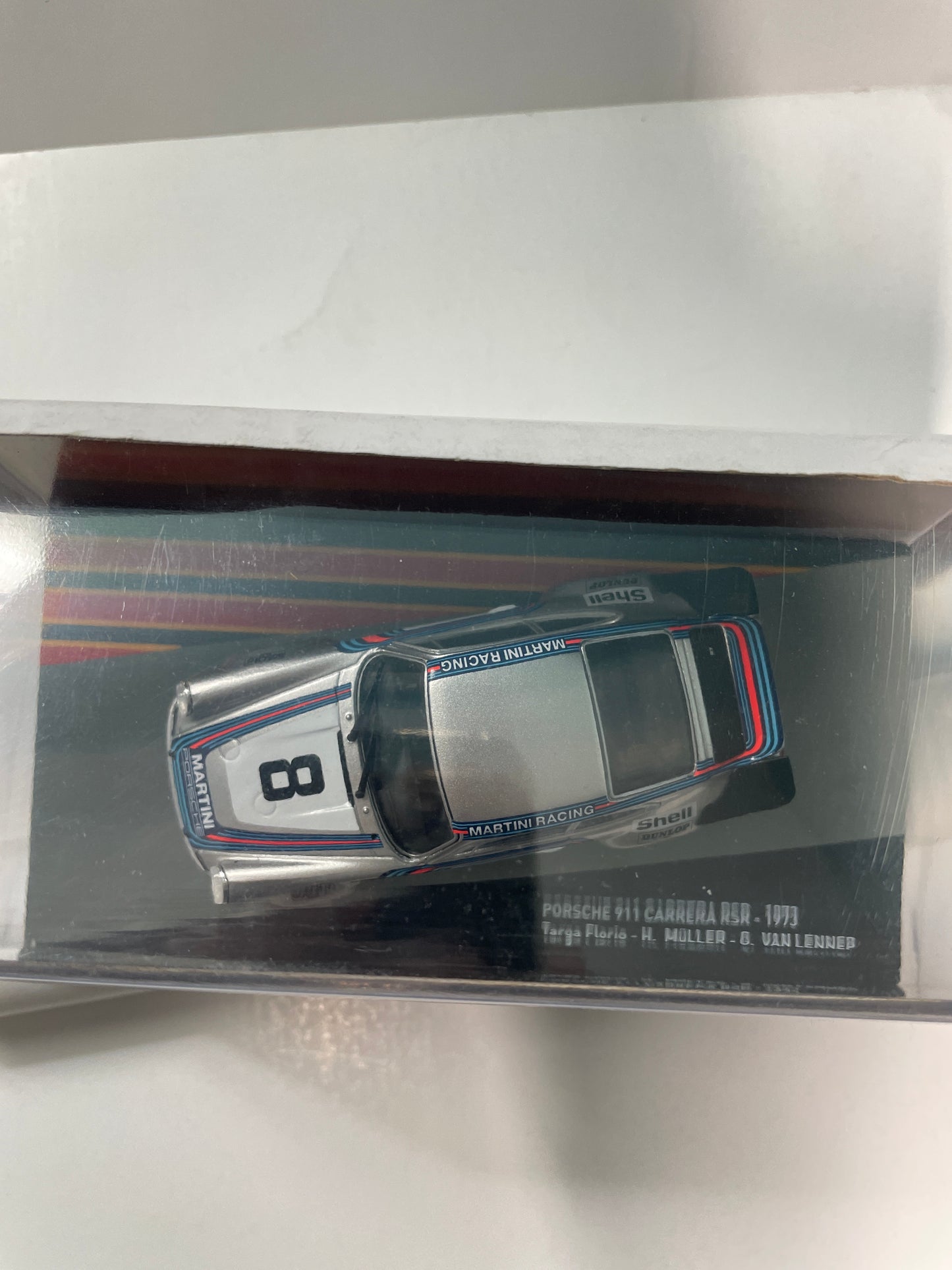 Altaya 1/43 Porsche 911 Carrera RSR 1973 Targa Florio #8 Silver