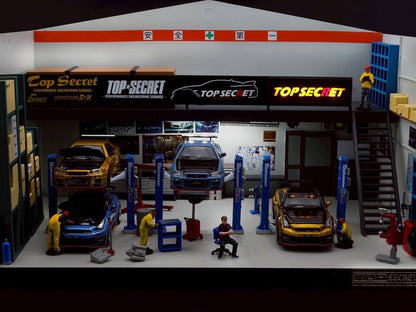 BM Creations / K3 Model Collection 1/64 2026 Tokyo Auto Salon Top Secret Diorama Garage (TSA26) - 64B0505