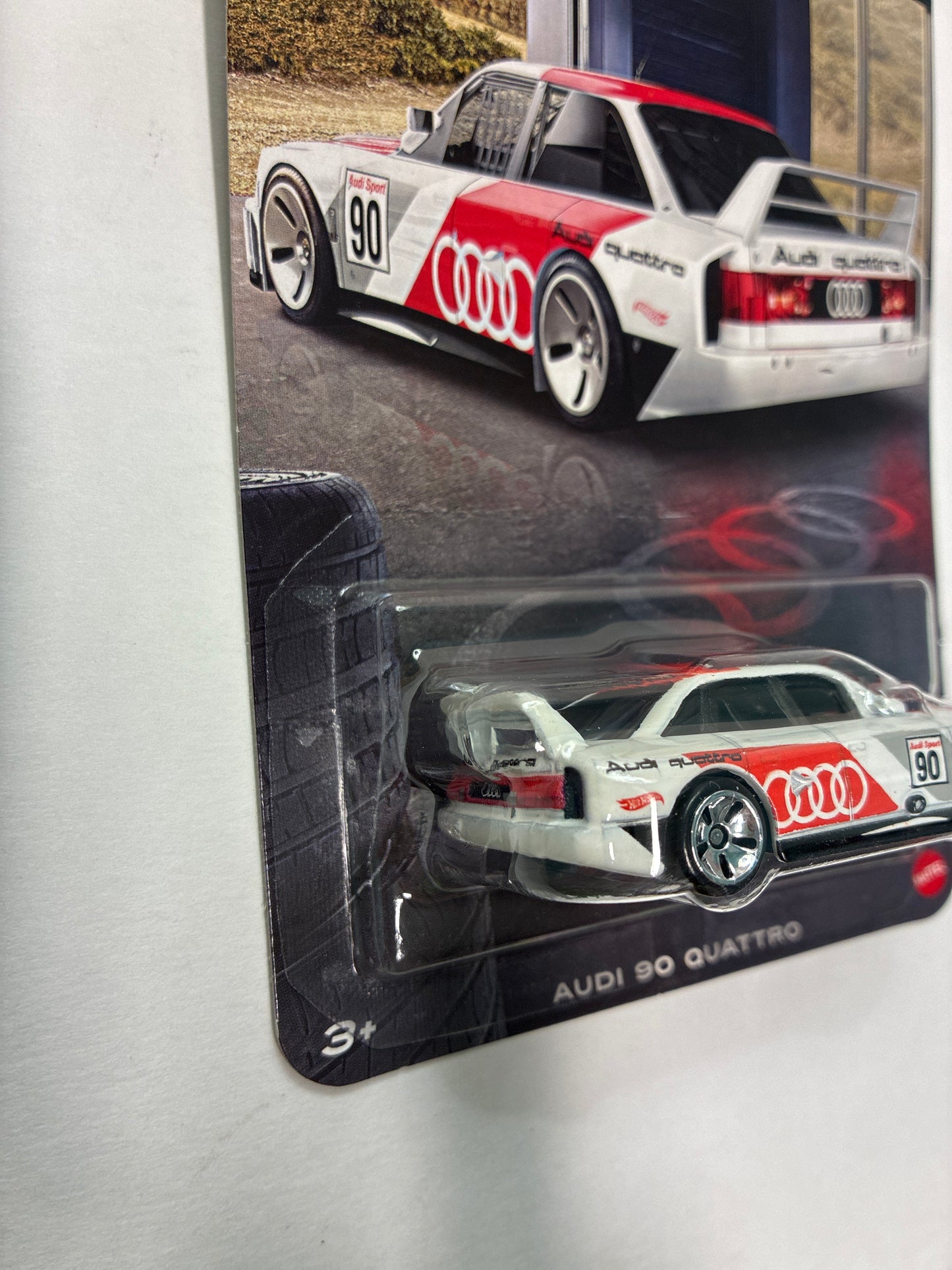 Hot Wheels 1/64 Silver Series Audi 90 Quattro White - JKY15