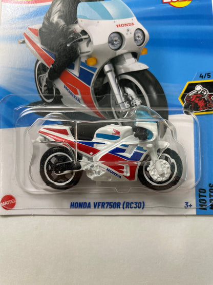 Hot Wheels 1/64 Honda VFR750R (RC30) White