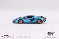 Mini GT 1/64 Lamborghini Sián FKP 37 Blu Aegir