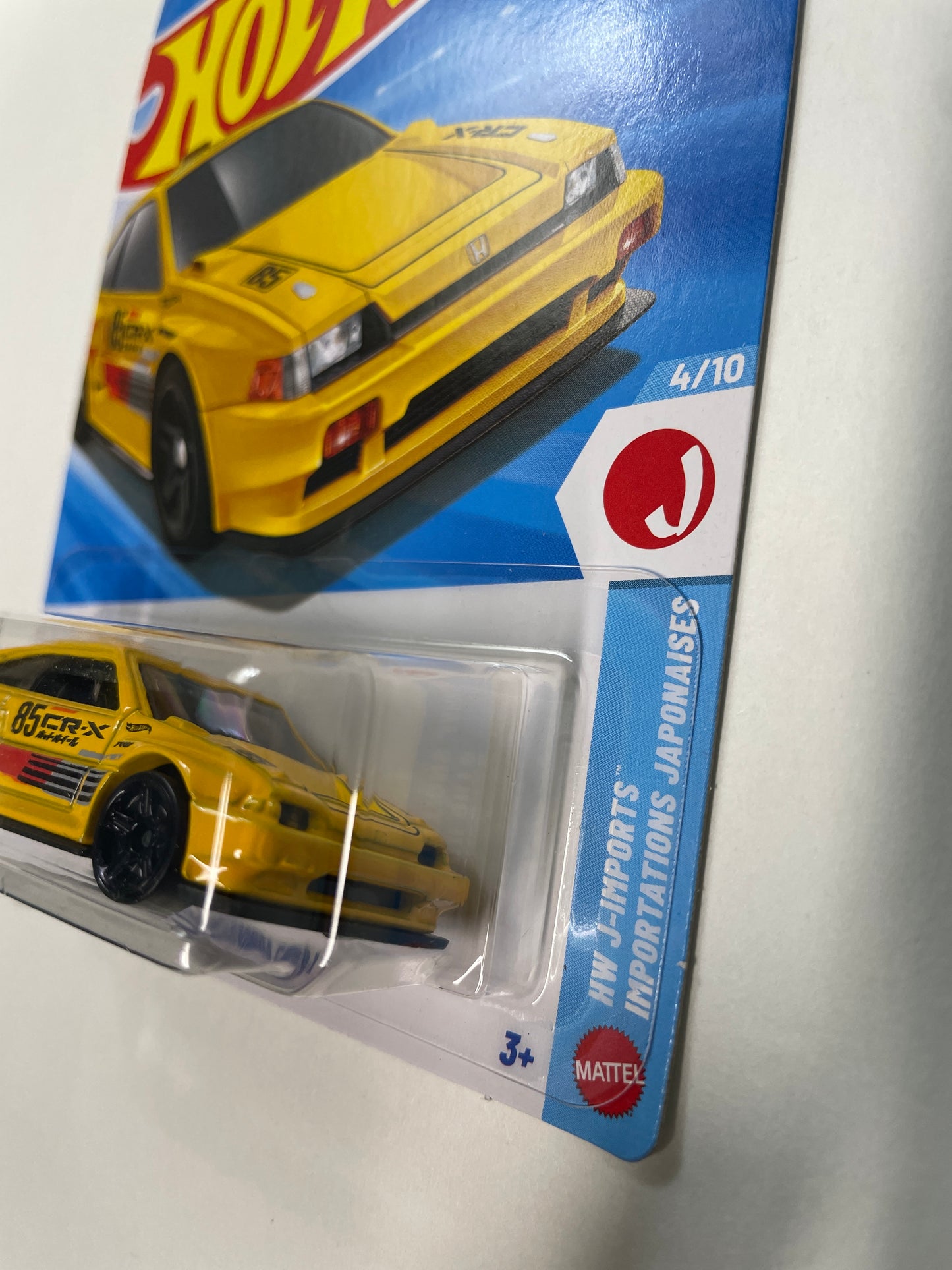 Hot Wheels 1/64 1985 Honda CR-X Yellow