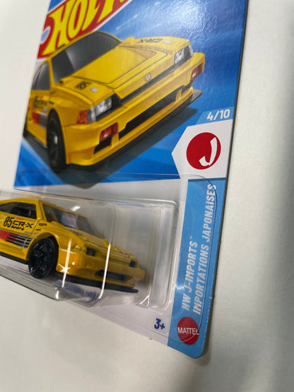 Hot Wheels 1/64 1985 Honda CR-X Yellow