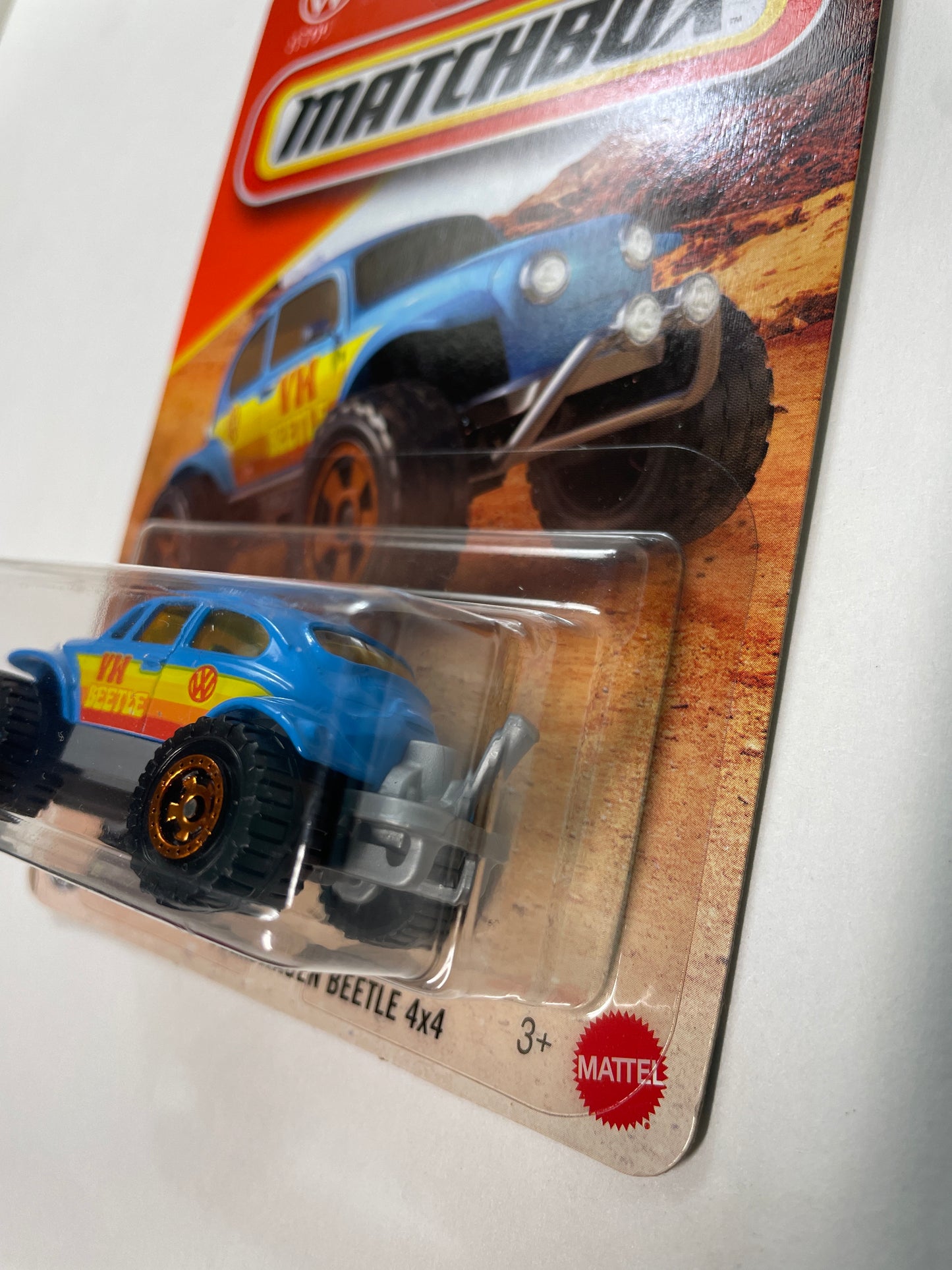 Matchbox 1/64 Volkswagen Beetle 4x4 Blue - Damaged Box