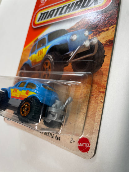Matchbox 1/64 Volkswagen Beetle 4x4 Blue - Damaged Box