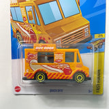 Hot Wheels 1/64 Treasure Hunt Quick Bite Orange - Damaged Card