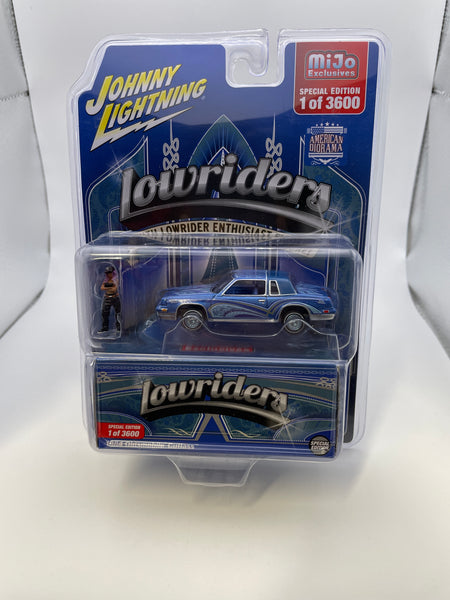 Johnny Lightning 1/64 Mijo Exclusives Lowriders 1984 Oldsmobile Cutlass Blue