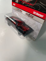 Hot Wheels 1/64 Phil’s Garage Dodge ‘69 Charger Black & Red - Damaged Card