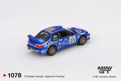 Mini GT 1/64 Subaru Impreza WRC99 #23 2000 Acropolis Rally - MGT01078-BL