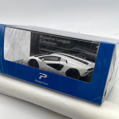 Postercars 1/64 Hypercar League Collection Lamborghini Countach LPI 800-4 Bianco Siderale White