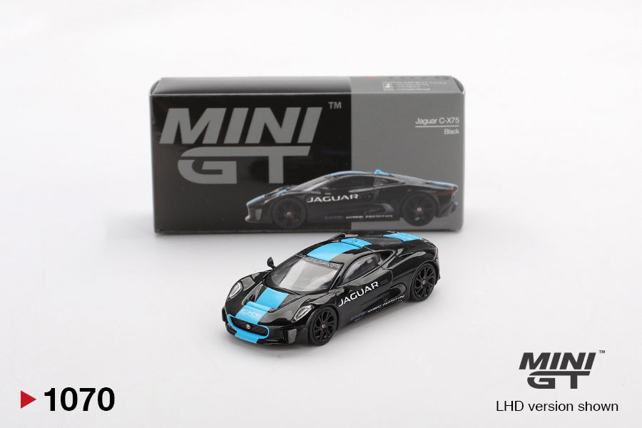 Mini GT 1/64 Jaguar C-X75 Black - MGT01070