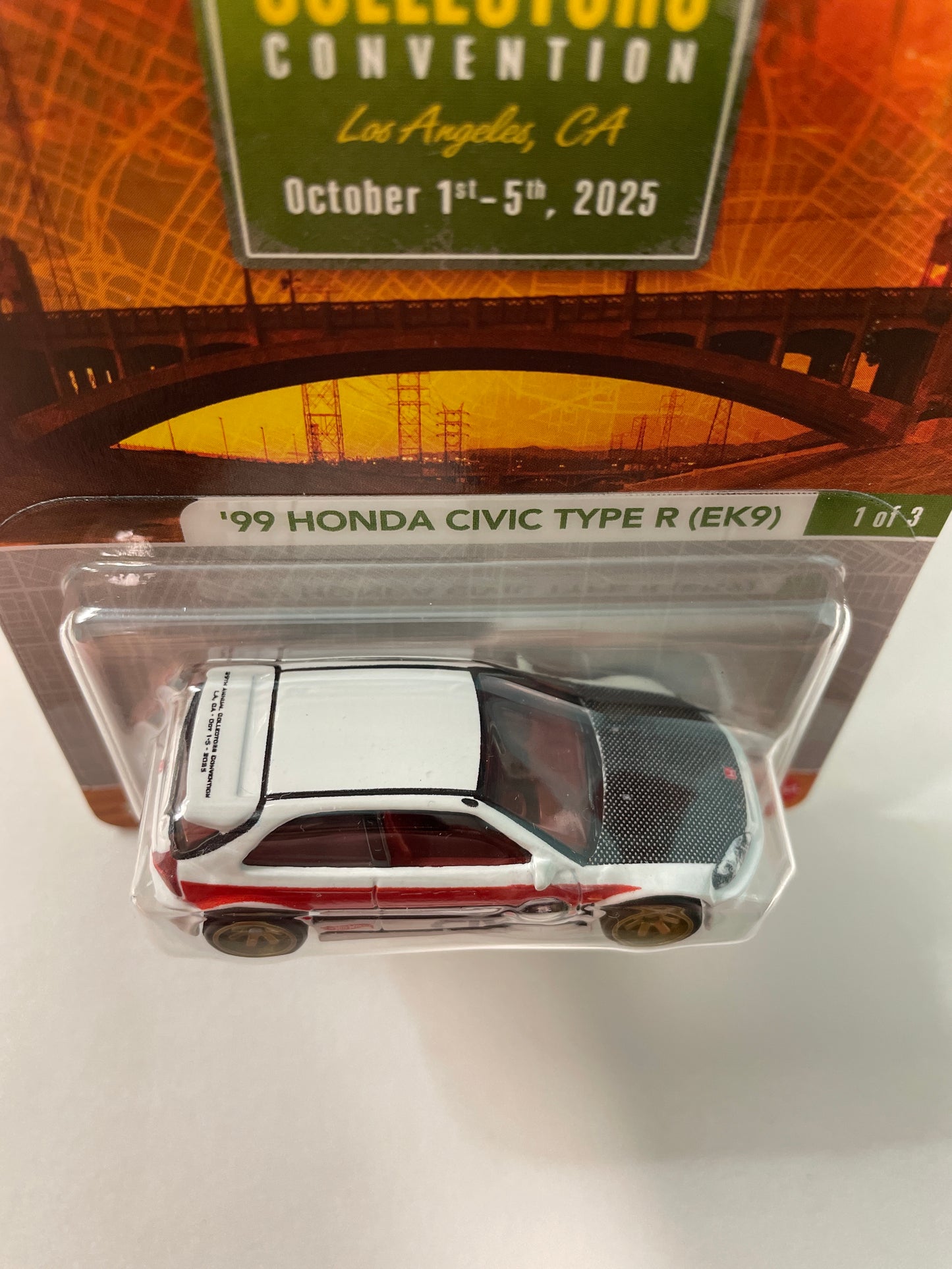 Hot Wheels 1/64 2025 39th Annual Collectors Convention Los Angeles ‘99 Honda Civic Type R (EK9) White