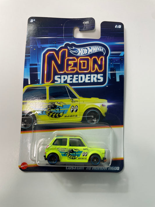 Hot Wheels 1/64 Neon Speeders Custom ‘70 Honda N600 Green