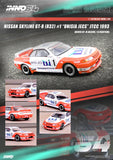 Inno64 1/64 Nissan Skyline GT-R (R32) #1 Unisia JECS JTC 1993 M.Hasemi/ H.Fukuyama Orange & White