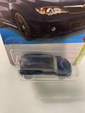 Hot Wheels 1/64 Subaru WRX STI Dark Blue - Damaged Card