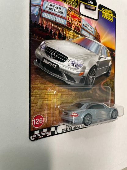 Hot Wheels 1/64 2025 Boulevard Mix C 2008 Mercedes-Benz CLK 63 AMG Black Series Silver - JBL07