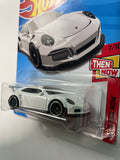 Hot Wheels 1/64 Porsche 911 GT3 RS White - Damaged Card