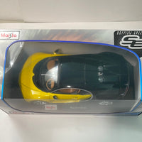 1/18 Maisto Bugatti Chiron Yellow & Black