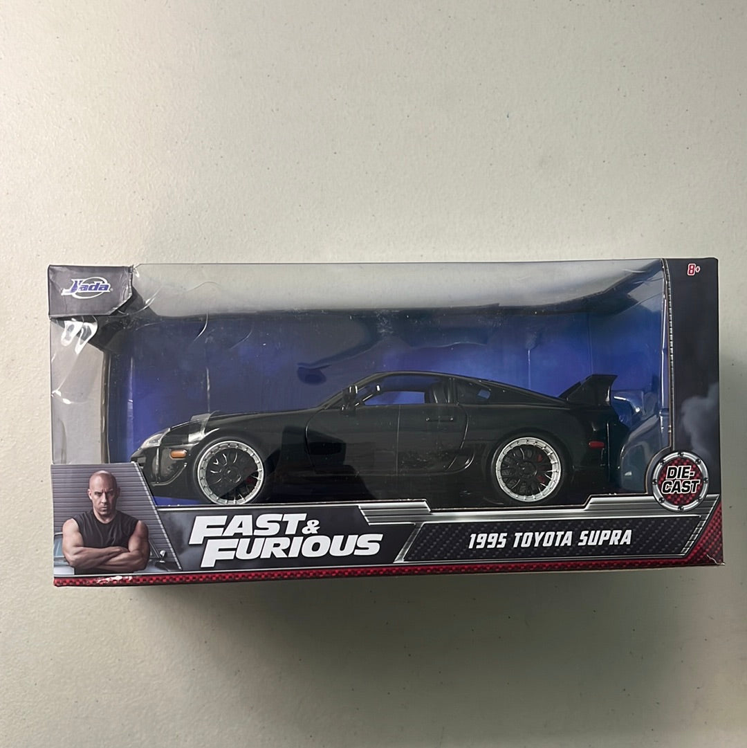 1/24 Jada 1995 Toyota Supra Black Fast and Furious (Fast 5) - Damaged Box