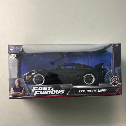 1/24 Jada 1995 Toyota Supra Black Fast and Furious (Fast 5) - Damaged Box