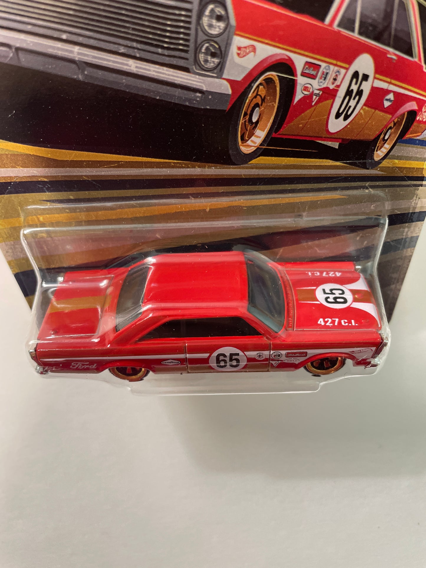 Hot Wheels 1/64 Silver Series Vintage Club 1968 '65 Ford Galaxie Red - JKY29