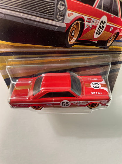 Hot Wheels 1/64 Silver Series Vintage Club 1968 '65 Ford Galaxie Red - JKY29