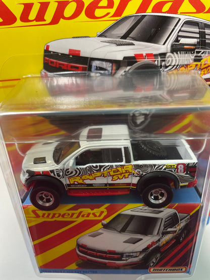 Matchbox Superfast 1/64 2010 Ford F-150 SVT Raptor White - GNY12