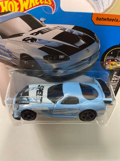 Hot Wheels 1/64 Dodge Viper SRT10 ACR Short Card Blue - Damaged Box (read description)