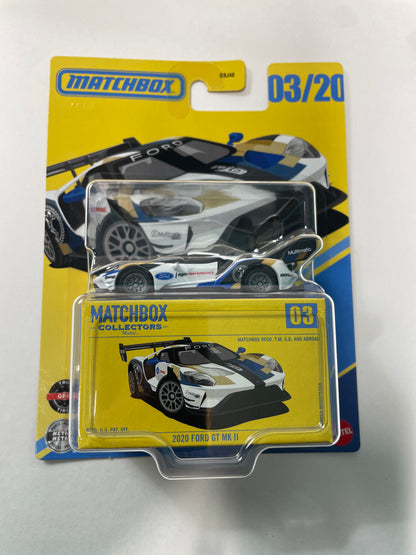 Matchbox Collectors 1/64 2020 Ford GT MK II White - HVW11