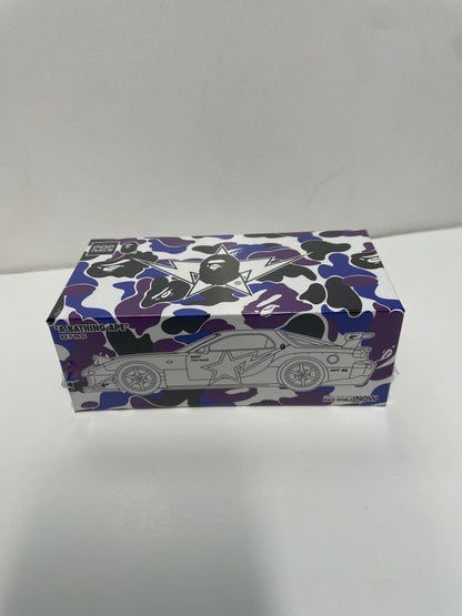 Pop Race x Bape 1/64 Mazda RX-7 FD3S Re-Amemiya Hong Kong 20th Anniversary Special Edition Purple & White