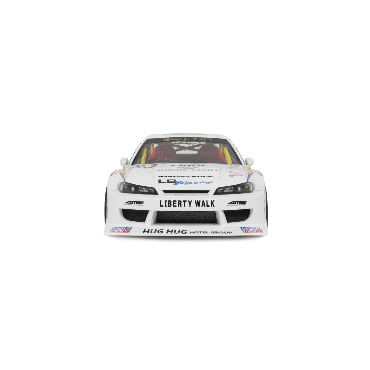 GT Spirit 1/18 Nissan S15 Silvia LB Super Silhouette Resin Serie White - GT560