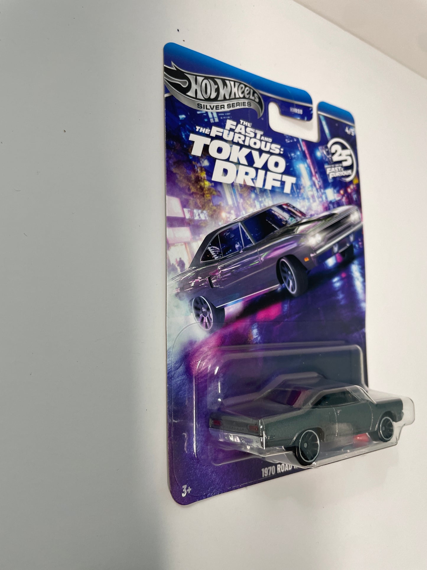 Hot Wheels 1/64 Silver Series The Fast And The Furious Tokyo Drift 1970 Road Runner Silver - JKX08