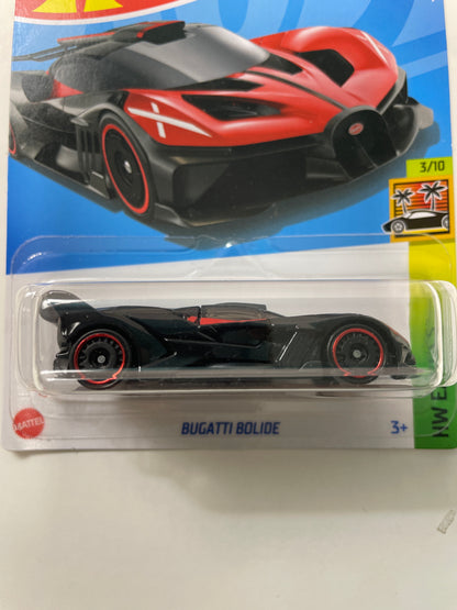 Hot Wheels 1/64 Bugatti Bolide Black & Red - Damaged Box