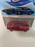 Hot Wheels 1/64 Cool Classics ‘67 Ford Mustang Coupe Red