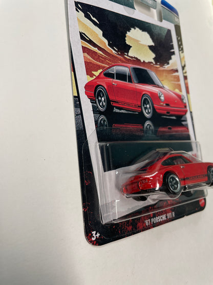 Hot Wheels 1/64 Silver Series ‘67 Porsche 911 R Red - Damaged Box
