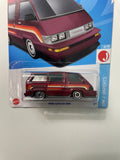 Hot Wheels 1/64 1986 Toyota Van Red