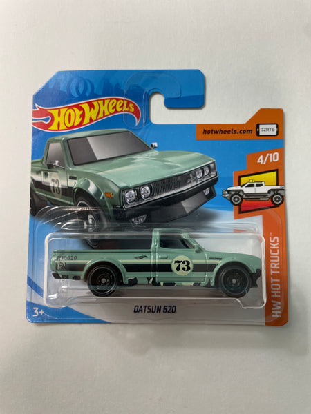 Hot Wheels 1/64 Datsun 620 Short Card Green